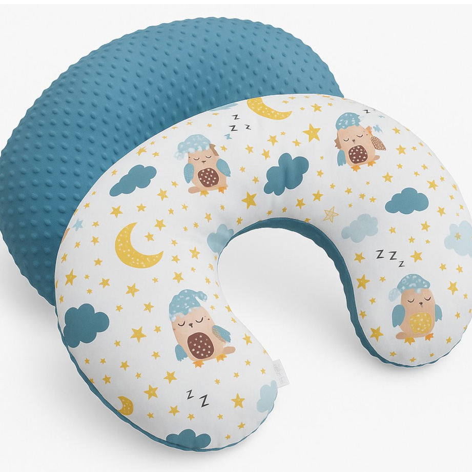 Μαξιλάρι Θηλασμού 2 Όψεων Minky Emerald Sleepy Bears Maboo 