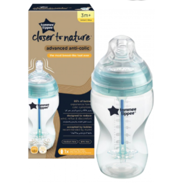Tommee Tippee Μπιμπερό Advanced Anti-Colic μέτριας ροής 340ml 3m+