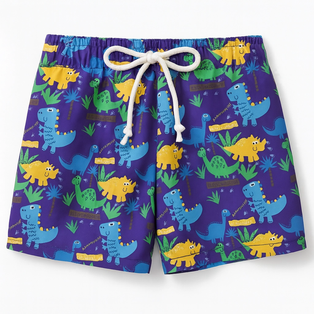 Μαγιό μπλε σορτς με δεινόσαυρους - Fennco Styles