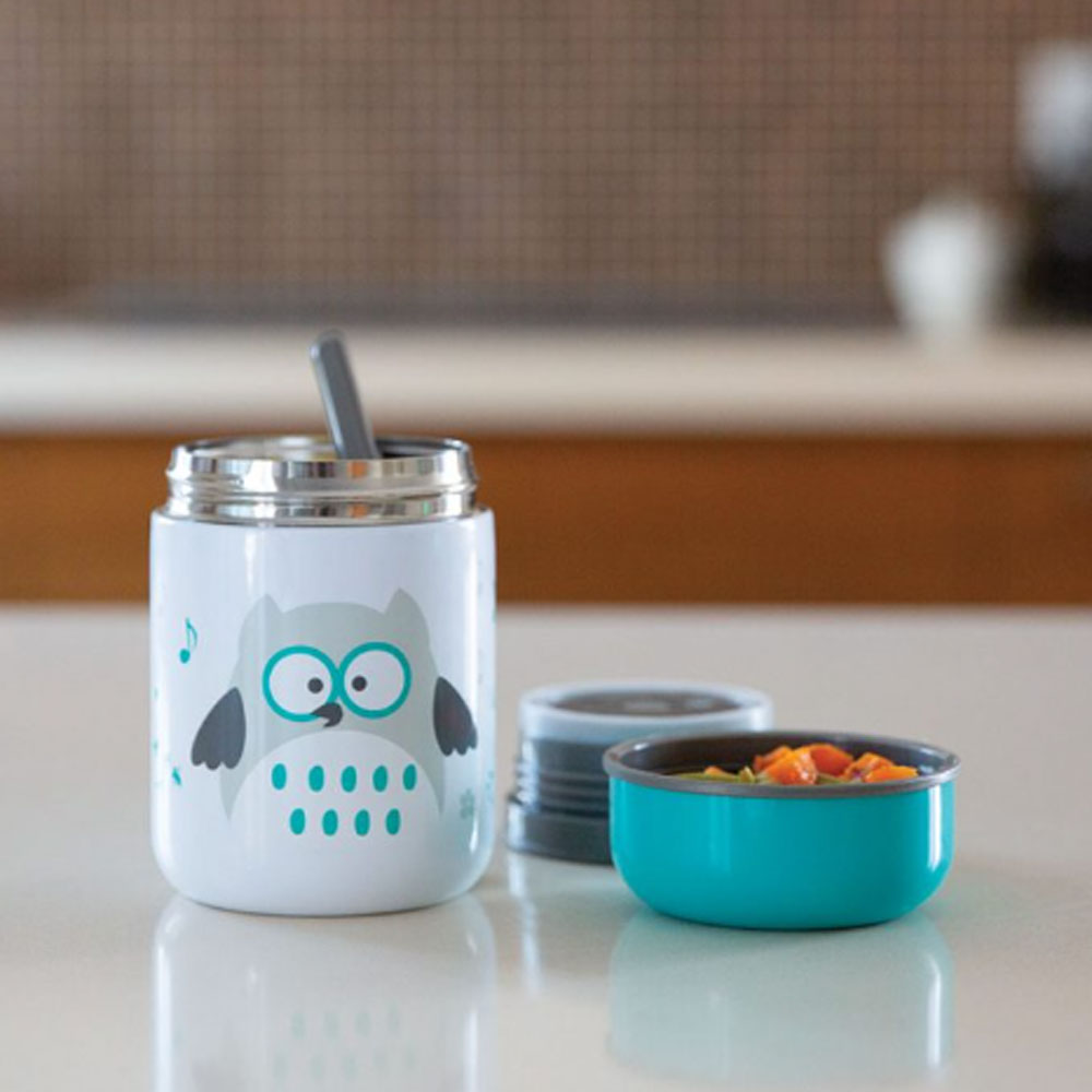 Θερμός Φαγητού με κουτάλι - Aqua Blue