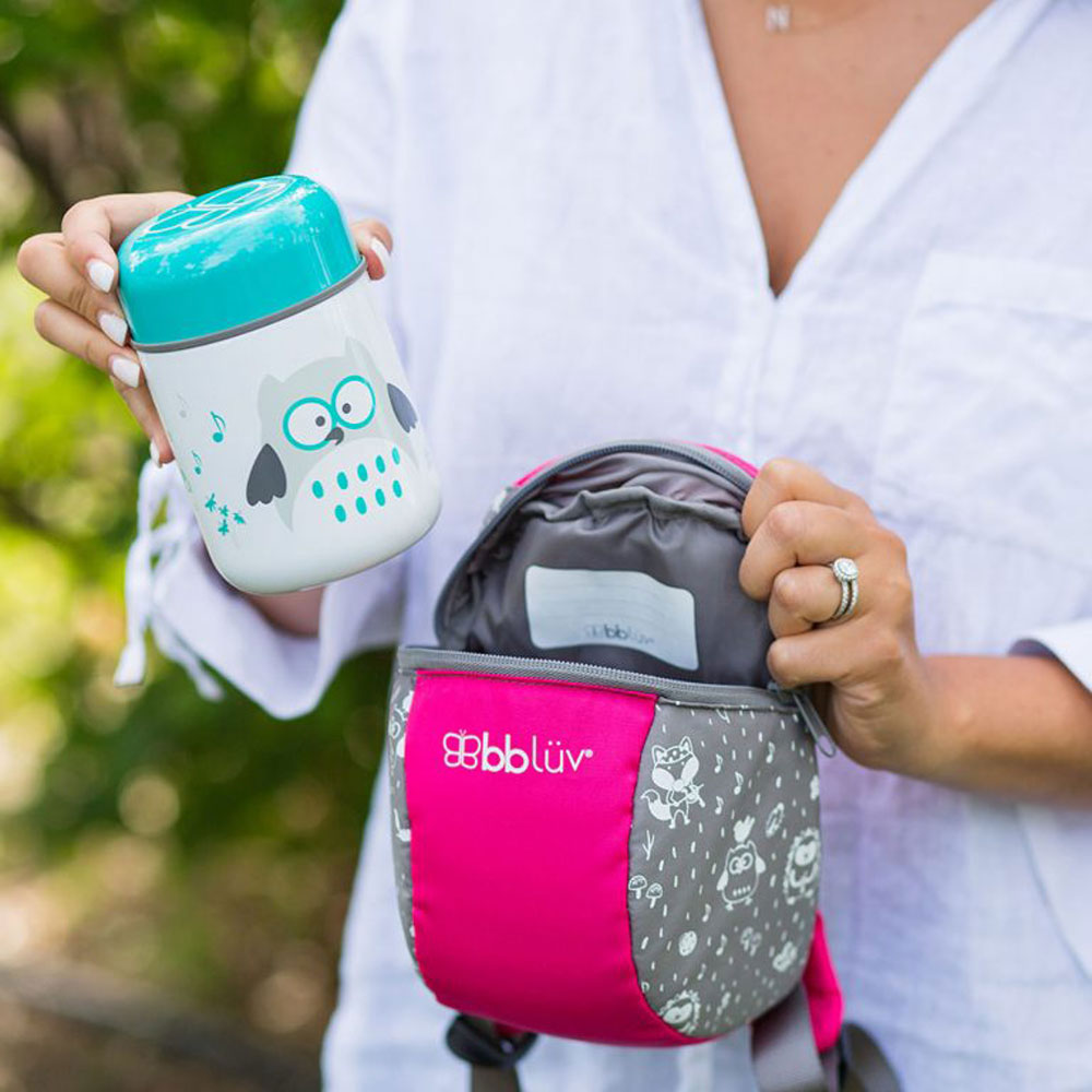 Θερμός Φαγητού με κουτάλι - Aqua Blue