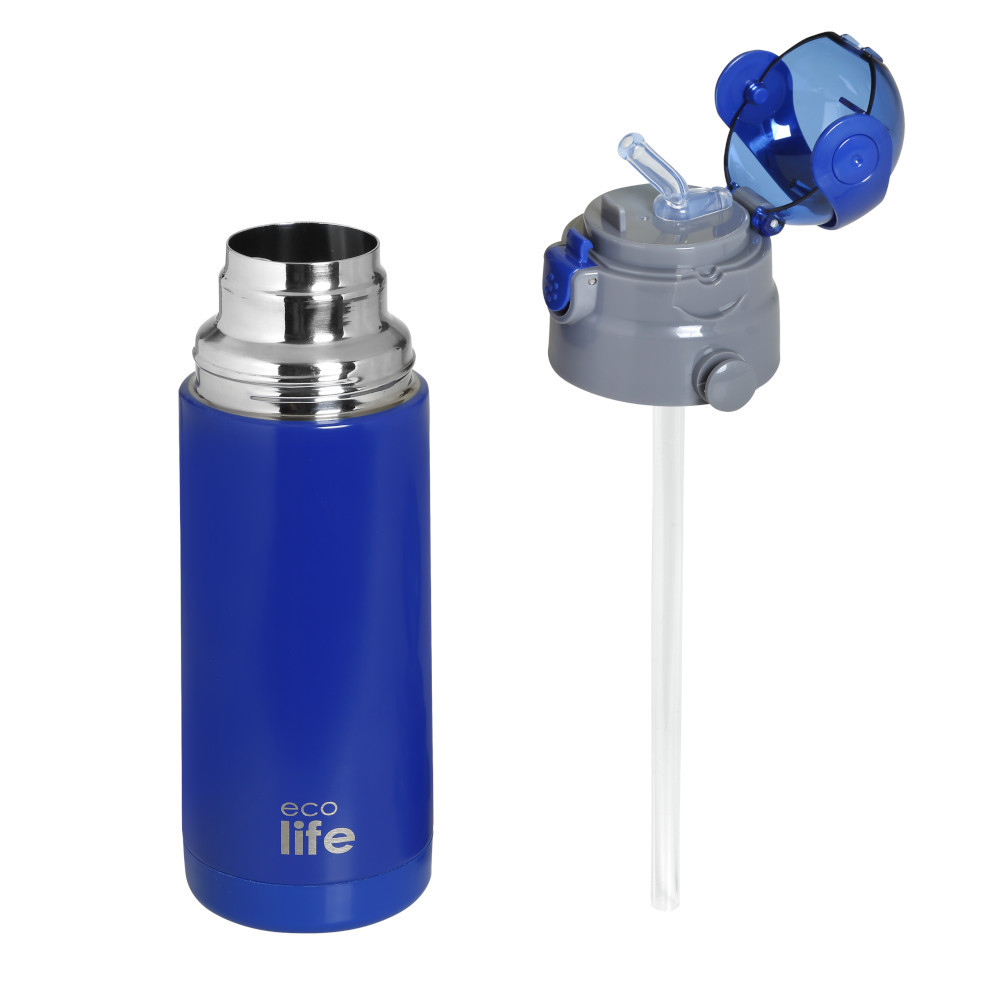 Ecolife - Μεταλλικό Θερμός Παιδικό 400ml - Navy Blue